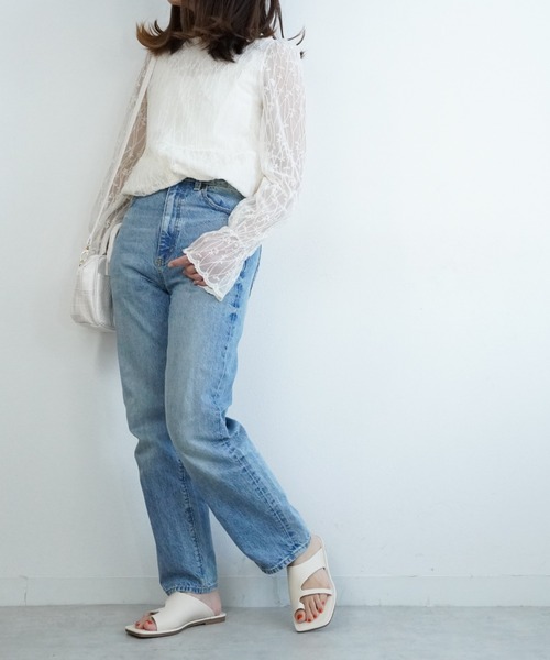 Fabby fabby(ファビィーファビィー)の「ストリングフラットサンダル(サンダル・レディース・ブラック/オフホワイト/ライトベージュ・LARGE/MEDIUM/SMALL)」の16枚目の写真