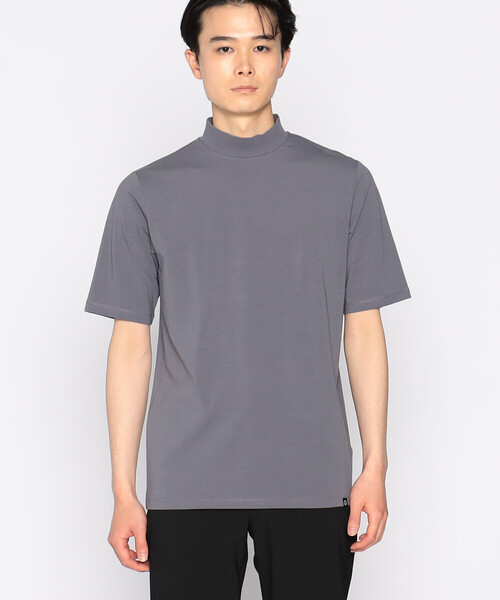 COMME CA ISM(コムサイズム)の「コットン天竺 モックネックTシャツ(Tシャツ/カットソー・メンズ・ブラック/ライトグレー/ホワイト/チャコール・SMALL/MEDIUM/LARGE/X-LARGE)」の1枚目の写真