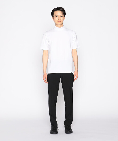 COMME CA ISM(コムサイズム)の「コットン天竺 モックネックTシャツ(Tシャツ/カットソー・メンズ・ブラック/ライトグレー/ホワイト/チャコール・SMALL/MEDIUM/LARGE/X-LARGE)」の8枚目の写真