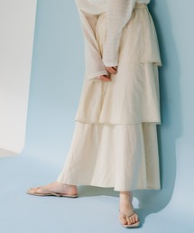 CIAOPANIC TYPY | 麻レーヨンティアードスカート(スカート)