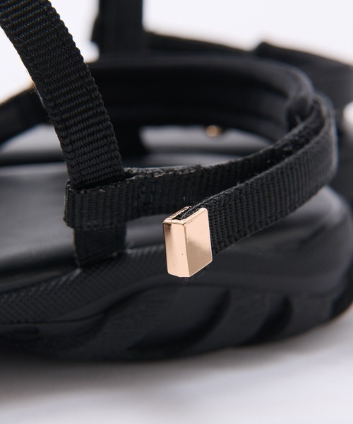 RIVE DROITE(リヴドロワ)の「R.good/ラインストラップスポサン(サンダル・レディース・ブラウン/ブラック・S/M/L)」の13枚目の写真