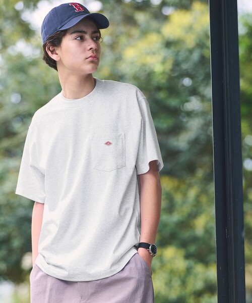 DANTON(ダントン)の「<DANTON>ロゴ ポケット ソリッド Tシャツ(Tシャツ/カットソー・メンズ・ピンク/ネイビー/ライトグレー/ホワイト/ダークグリーン/ライトピンク/オフホワイト/その他1/ダークブラウン/ナチュラル/ロイヤルブルー/その他/その他3/ターコイズブルー系/オレンジ・M/L/S)」の15枚目の写真