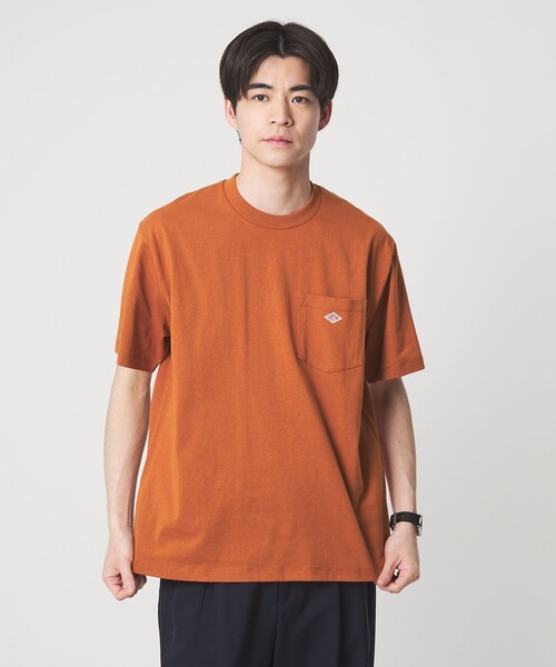 DANTON(ダントン)の「<DANTON>ロゴ ポケット ソリッド Tシャツ(Tシャツ/カットソー・メンズ・ピンク/ネイビー/ライトグレー/ホワイト/ダークグリーン/ライトピンク/オフホワイト/その他1/ダークブラウン/ナチュラル/ロイヤルブルー/その他/その他3/ターコイズブルー系/オレンジ・M/L/S)」の12枚目の写真