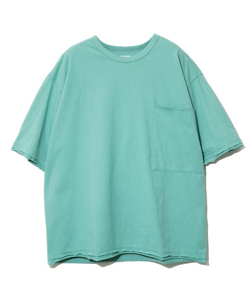 AOZORA（アオゾラ）の「AOZORA/アオゾラ　カットオフTシャツ（Tシャツ/カットソー・メンズ・エメラルド/バイオレット/ブラウン/オリーブ/ブラック/ホワイト/ライトオレンジ系・MEDIUM/LARGE）」の6枚目の写真