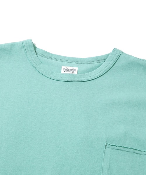 AOZORA（アオゾラ）の「AOZORA/アオゾラ　カットオフTシャツ（Tシャツ/カットソー・メンズ・エメラルド/バイオレット/ブラウン/オリーブ/ブラック/ホワイト/ライトオレンジ系・MEDIUM/LARGE）」の8枚目の写真