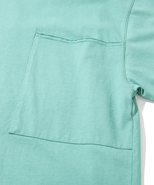 AOZORA（アオゾラ）の「AOZORA/アオゾラ　カットオフTシャツ（Tシャツ/カットソー・メンズ・エメラルド/バイオレット/ブラウン/オリーブ/ブラック/ホワイト/ライトオレンジ系・MEDIUM/LARGE）」の9枚目の写真