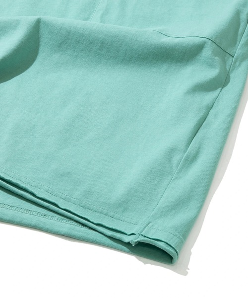 AOZORA（アオゾラ）の「AOZORA/アオゾラ　カットオフTシャツ（Tシャツ/カットソー・メンズ・エメラルド/バイオレット/ブラウン/オリーブ/ブラック/ホワイト/ライトオレンジ系・MEDIUM/LARGE）」の11枚目の写真