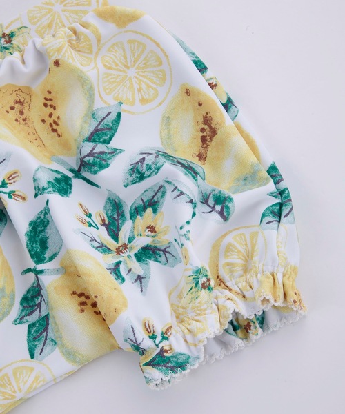 Ocean&Ground（オーシャン&グラウンド）の「ベビー水着/オフショルダーセットアップ(70～90cm)（水着・キッズ・レモンイエロー/マルチ・90/80/70）」の6枚目の写真