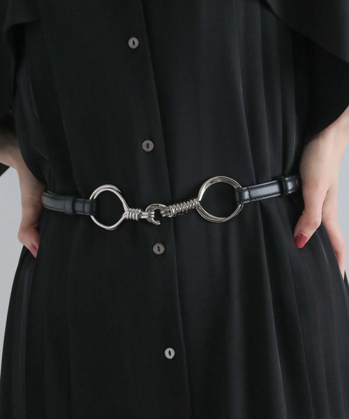 HARE(ハレ)の「ビットナローベルト(HARE)(ベルト・レディース・ブラック・FREE)」の1枚目の写真