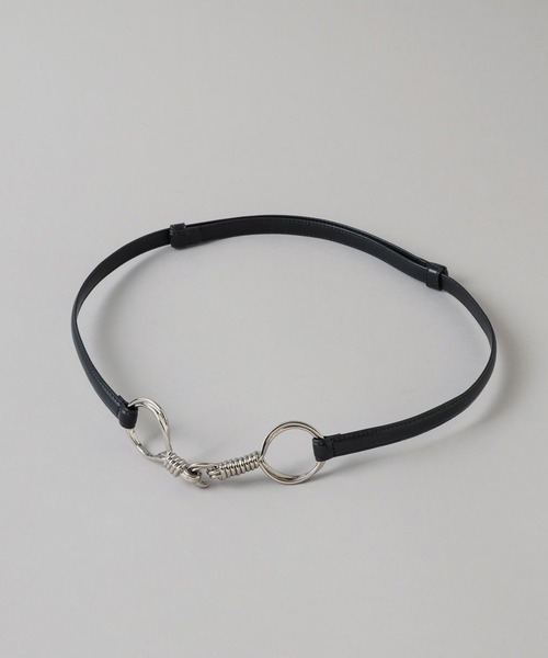 HARE(ハレ)の「ビットナローベルト(HARE)(ベルト・レディース・ブラック・FREE)」の6枚目の写真