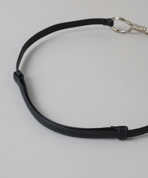 HARE(ハレ)の「ビットナローベルト(HARE)(ベルト・レディース・ブラック・FREE)」の5枚目の写真