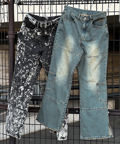 セール】ヴィンテージライクフレアデニム（デニムパンツ）｜Perushu