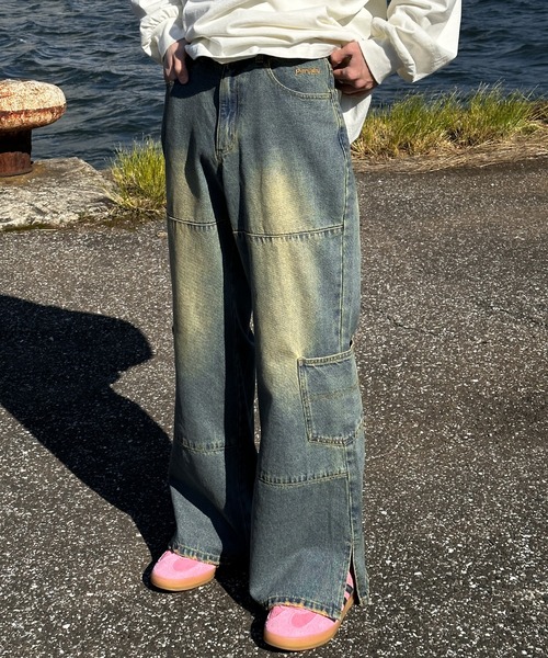 Perushu（ペルーシュ）の「ヴィンテージライクフレアデニム（デニムパンツ・メンズ・ブラック/ブルー/ブラック系その他・SMALL/MEDIUM/LARGE）」の12枚目の写真