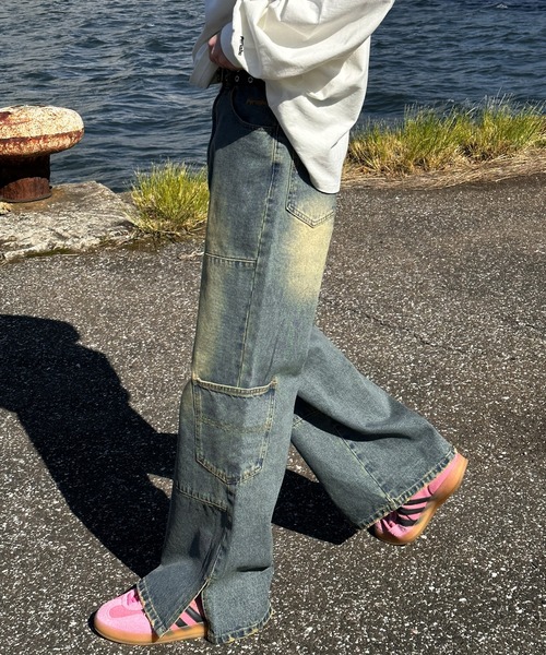 Perushu（ペルーシュ）の「ヴィンテージライクフレアデニム（デニムパンツ・メンズ・ブラック/ブルー/ブラック系その他・SMALL/MEDIUM/LARGE）」の13枚目の写真