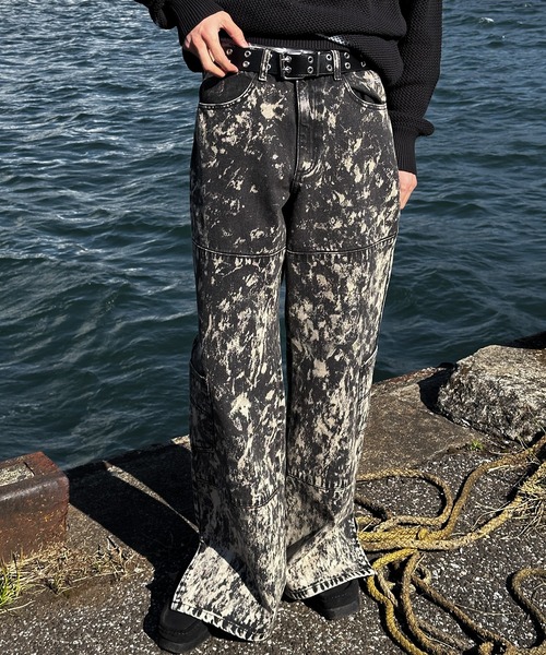 Perushu（ペルーシュ）の「ヴィンテージライクフレアデニム（デニムパンツ・メンズ・ブラック/ブルー/ブラック系その他・SMALL/MEDIUM/LARGE）」の7枚目の写真