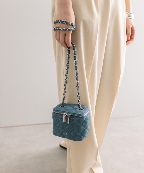 loti（ロティ）の「loti デニムミニバニティ（ショルダーバッグ・レディース・ネイビー/ブルー・ONE SIZE）」の16枚目の写真