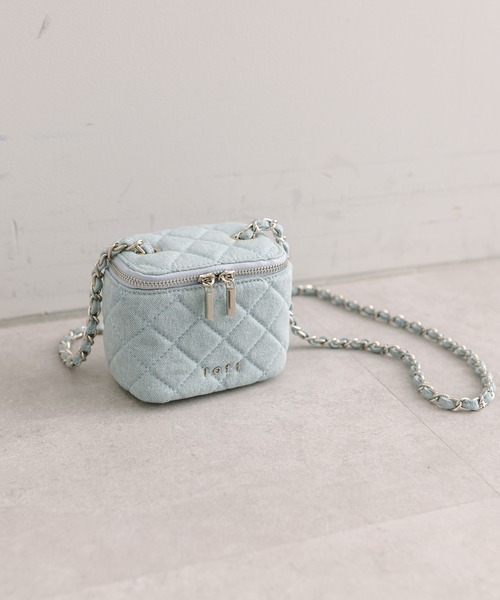 loti（ロティ）の「loti デニムミニバニティ（ショルダーバッグ・レディース・ネイビー/ブルー・ONE SIZE）」の13枚目の写真