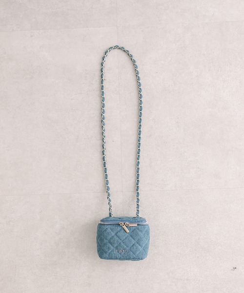 loti（ロティ）の「loti デニムミニバニティ（ショルダーバッグ・レディース・ネイビー/ブルー・ONE SIZE）」の14枚目の写真