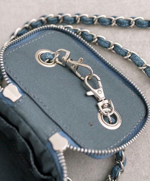 loti（ロティ）の「loti デニムミニバニティ（ショルダーバッグ・レディース・ネイビー/ブルー・ONE SIZE）」の9枚目の写真