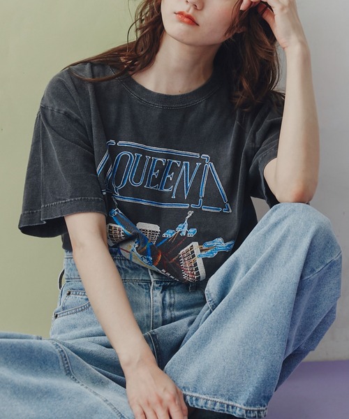 FREE'S MART(フリーズマート)の「QUEEN Tシャツ(Tシャツ/カットソー・レディース・ブラック・FREE)」の12枚目の写真