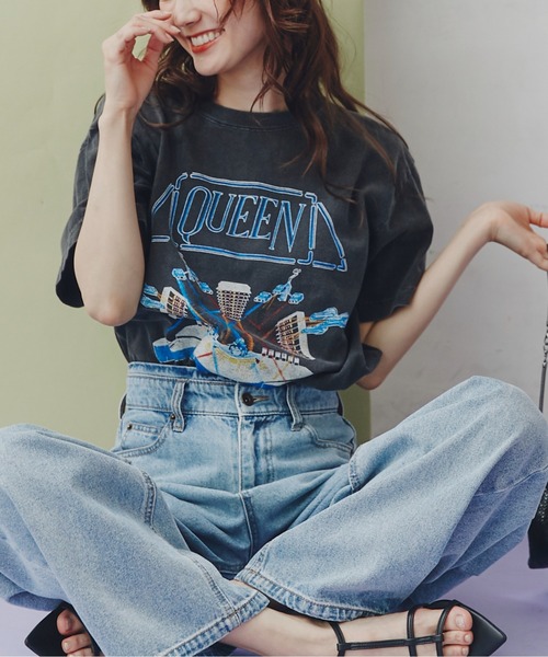 FREE'S MART(フリーズマート)の「QUEEN Tシャツ(Tシャツ/カットソー・レディース・ブラック・FREE)」の10枚目の写真