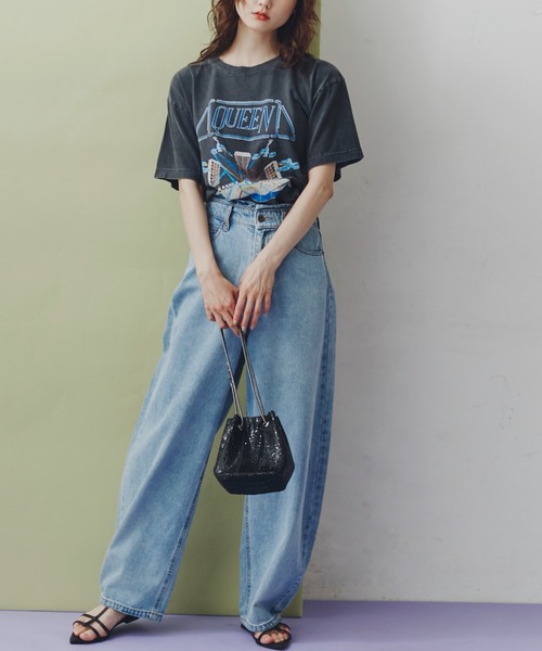 FREE'S MART(フリーズマート)の「QUEEN Tシャツ(Tシャツ/カットソー・レディース・ブラック・FREE)」の6枚目の写真