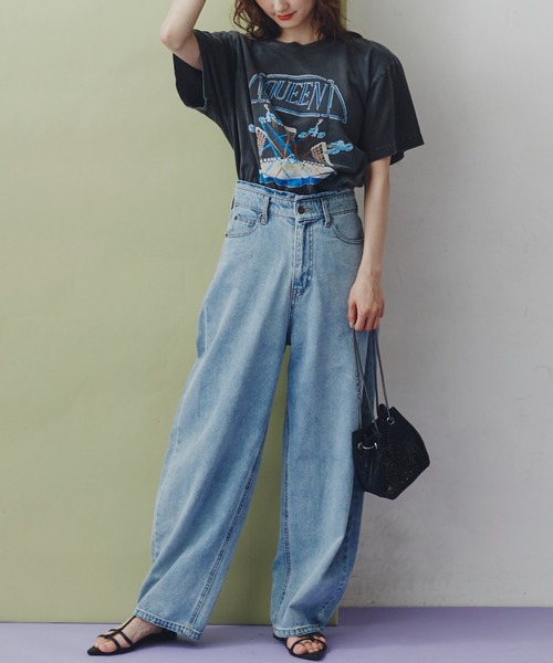 FREE'S MART(フリーズマート)の「QUEEN Tシャツ(Tシャツ/カットソー・レディース・ブラック・FREE)」の4枚目の写真