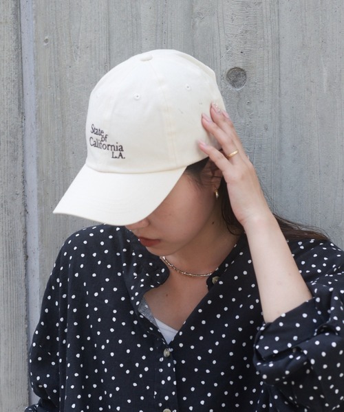 CIAOPANIC TYPY（チャオパニックティピー）の「アソートロゴ刺繍キャップ（キャップ・レディース・ネイビー/グリーン/アイボリー・ONE SIZE）」の6枚目の写真