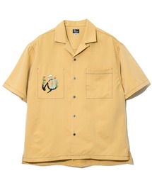 T/R ストレッチ1ポイント刺繍O/Pシャツ