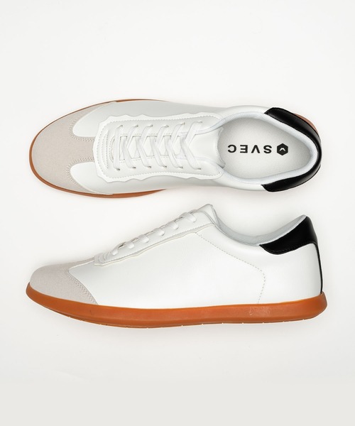 SVEC（シュベック）の「ジャーマントレーナー / ローテクスニーカー（スニーカー・メンズ・ホワイト/ブラック・45/43/44/42/41/40）」の12枚目の写真