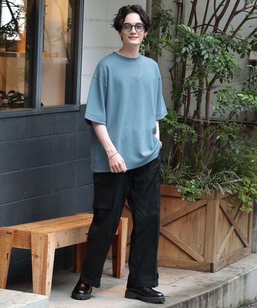 RAGEBLUE（レイジブルー）の「M-47/セミワイドストレートミリタリーカーゴパンツ（カーゴパンツ・メンズ・ブラック/カーキ・MEDIUM/LARGE）」の3枚目の写真