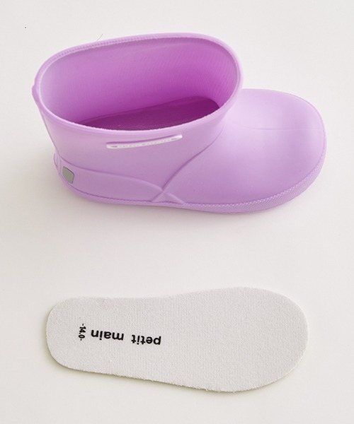 petit main（プティマイン）の「【WEB限定】【プティプラ】カラフルレインブーツ【サックス】（レインシューズ・キッズ・サックスブルー・14cm/15cm/16cm/17cm）」の11枚目の写真