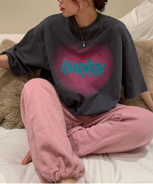 ぼんやりハートオーバーサイズT（Tシャツ/カットソー）｜LYEON（リヨン