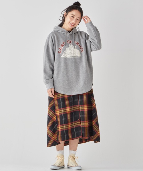 KRIFF MAYER Lady's Collection(クリフメイヤーレディースコレクション)の「ビエラシャツワンピース(シャツワンピース・レディース・ブラック/ナチュラル/その他5/ブラウン/グリーン・LARGE/MEDIUM)」の17枚目の写真