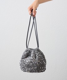 cache cache | スパンコール巾着バッグ(ハンドバッグ)