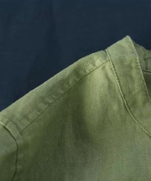 aimoha(アイモハ)の「シンプルデザイン 綿麻ブレンド シャツワンピース (SS)(ワンピース・レディース・グリーン/ブルー/ホワイト・MEDIUM/X-LARGE/LARGE)」の20枚目の写真