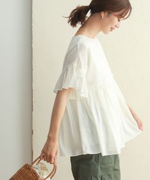 URBAN RESEARCH DOORS | コットンボイルフリルスリーブブラウス(シャツ/ブラウス)