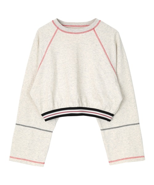 miette(ミエット)の「裾ゴムラグランスリーブプルオーバー(Tシャツ/カットソー・レディース・グレー/オートミール/ブラック・FREE)」の19枚目の写真