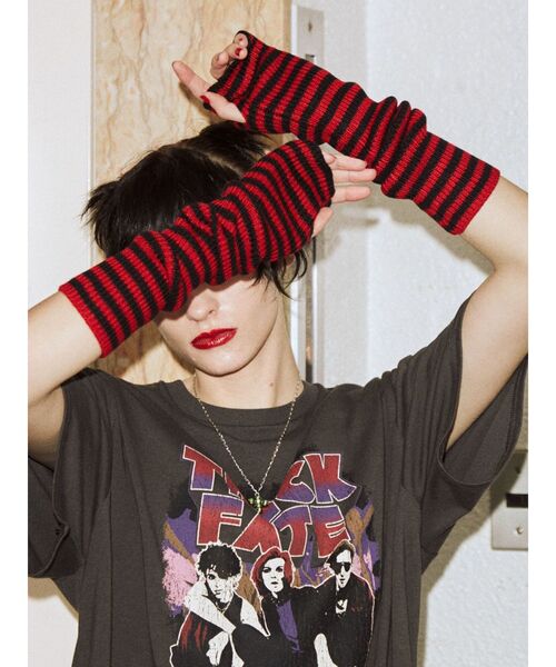 jouetie（ジュエティ）の「ボーダーアームウォーマー（アームカバー