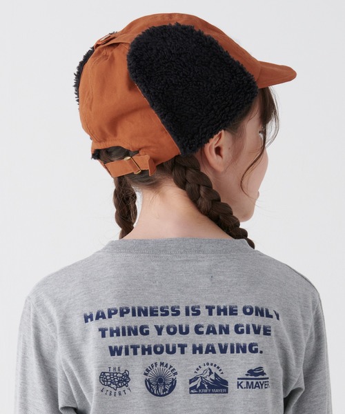 KRIFF MAYER Kid's Collection（クリフメイヤーキッズコレクション）の「モコボアキャップ（キャップ・キッズ・チャコール/キャメル/カーキ/ベージュ・FREE）」の7枚目の写真