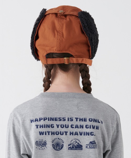 KRIFF MAYER Kid's Collection（クリフメイヤーキッズコレクション）の「モコボアキャップ（キャップ・キッズ・チャコール/キャメル/カーキ/ベージュ・FREE）」の8枚目の写真