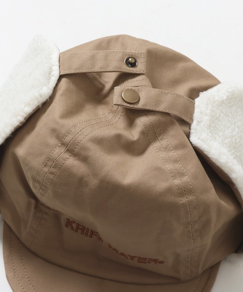 KRIFF MAYER Kid's Collection（クリフメイヤーキッズコレクション）の「モコボアキャップ（キャップ・キッズ・チャコール/キャメル/カーキ/ベージュ・FREE）」の10枚目の写真