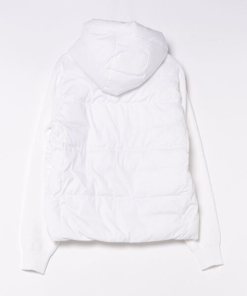 1piu1uguale3 RELAX（ウノピュウノウグァーレトレリラックス）の「【1PIU1UGUALE3 RELAX】sleeve Knit outerwear / ニットコンビ中綿ブルゾン（ブルゾン・メンズ・ホワイト/ブラック・X-LARGE/LARGE/MEDIUM）」の12枚目の写真