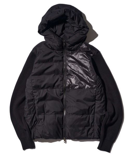 1piu1uguale3 RELAX（ウノピュウノウグァーレトレリラックス）の「【1PIU1UGUALE3 RELAX】sleeve Knit outerwear / ニットコンビ中綿ブルゾン（ブルゾン・メンズ・ホワイト/ブラック・X-LARGE/LARGE/MEDIUM）」の2枚目の写真