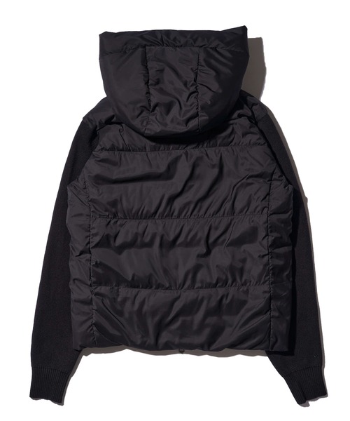 1piu1uguale3 RELAX（ウノピュウノウグァーレトレリラックス）の「【1PIU1UGUALE3 RELAX】sleeve Knit outerwear / ニットコンビ中綿ブルゾン（ブルゾン・メンズ・ホワイト/ブラック・X-LARGE/LARGE/MEDIUM）」の4枚目の写真