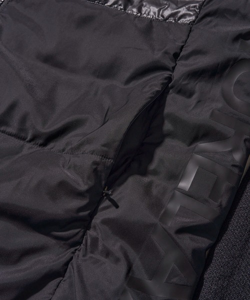 1piu1uguale3 RELAX（ウノピュウノウグァーレトレリラックス）の「【1PIU1UGUALE3 RELAX】sleeve Knit outerwear / ニットコンビ中綿ブルゾン（ブルゾン・メンズ・ホワイト/ブラック・X-LARGE/LARGE/MEDIUM）」の9枚目の写真