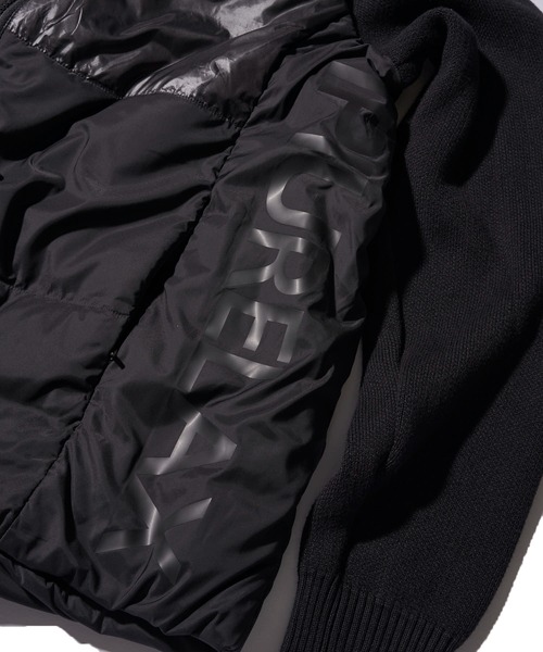 1piu1uguale3 RELAX（ウノピュウノウグァーレトレリラックス）の「【1PIU1UGUALE3 RELAX】sleeve Knit outerwear / ニットコンビ中綿ブルゾン（ブルゾン・メンズ・ホワイト/ブラック・X-LARGE/LARGE/MEDIUM）」の8枚目の写真