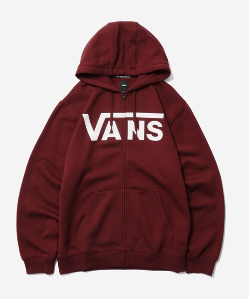 VANS（バンズ）の「VANS/ヴァンズ M VANS CLASSIC ZIP HOODIE II フーディー ジップパーカー（パーカー・メンズ・マルーン/ブラック・XL/M/L）」の12枚目の写真