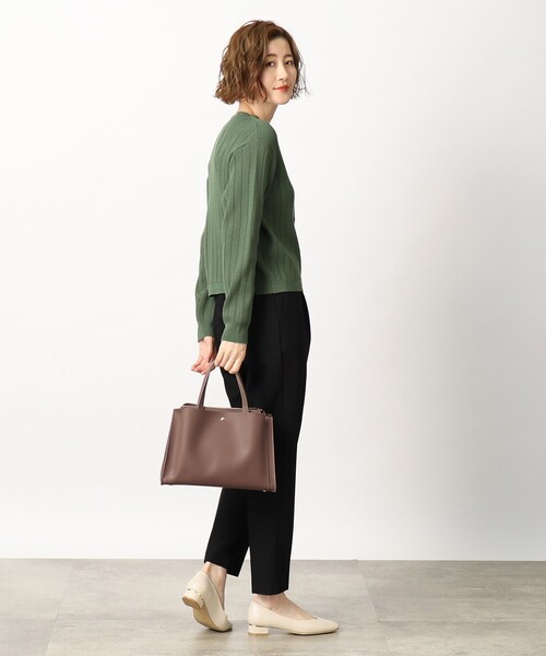 grove(グローブ)の「◆【軽量】スクエアポケあおり2WAYトート(トートバッグ・レディース・ライトグレー/ピンク系9/ダークグレー/ブラック/ベージュ系8・00)」の14枚目の写真