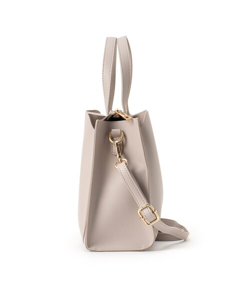 grove(グローブ)の「◆【軽量】スクエアポケあおり2WAYトート(トートバッグ・レディース・ライトグレー/ピンク系9/ダークグレー/ブラック/ベージュ系8・00)」の6枚目の写真